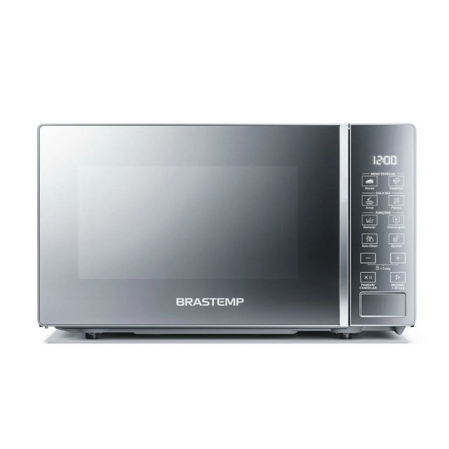 Micro-ondas Brastemp 20 Litros Cor Inox Espelhado Com Funções Pré-preparo – Bms20ar