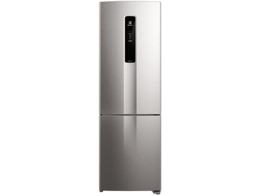 Geladeira Electrolux Frost Free 400L Inverse com AutoSense cor Inox Look (DB44S)