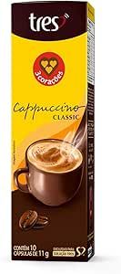 3 Corações Cápsula Cappuccino Classic TRES – 80 unidades