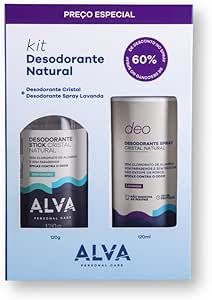 Alva Kit Desodorante Natural – 120g/120ml