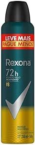 Antitranspirante Aerossol V8 Rexona Men 250Ml Leve Mais Pague Menos, Rexona (A embalagem pode variar)