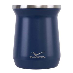 Cuia Térmica Invicta para Chimarrão Tereré 250ml com  Dupla Inox 304 – Azul