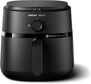 Fritadeira Airfryer Série 1000 Xl, Philips Walita, 6,2 Litros, Tecnologia Rapidair, Preta, 2 Anos De Garantia, 110v – Na130/00