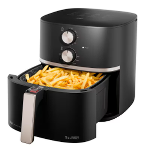 Fritadeira Elétrica Sem Óleo Air Fryer WAP Grand Family 5,2L – Preto – 110V