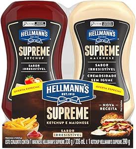 Hellmann’s Supreme Kit Ketchup 390g + Maionese 330g