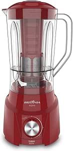 Liquidificador Britânia Blq970 Turbo 2,6l Vermelho 900w 127v