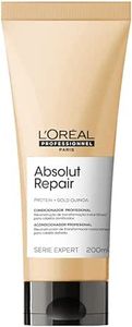 L’Oréal Professionnel Condicionador Absolut Repair, Tratamento Capilar com Proteína, Repara Danos e Promove Brilho, Com Quinoa & Proteínas, Para cabelos secos e danificados, 200ml