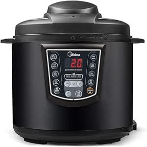 Panela De Pressão Elétrica 6l Digital, 220v, Preto, Midea