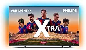 Smart TV 65″ Mini LED 4K 120 Hz Philips THE XTRA 65PML9118/78, Google TV, Ambilight, P5, DTS Play-Fi, Freesync, Dolby Vision Atmos, 40 WRMS