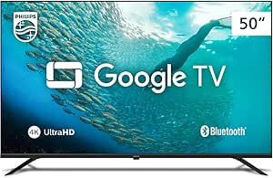 Smart TV Philips 50″ 4K HDR 50PUG7019/78, Google TV, Comando de Voz